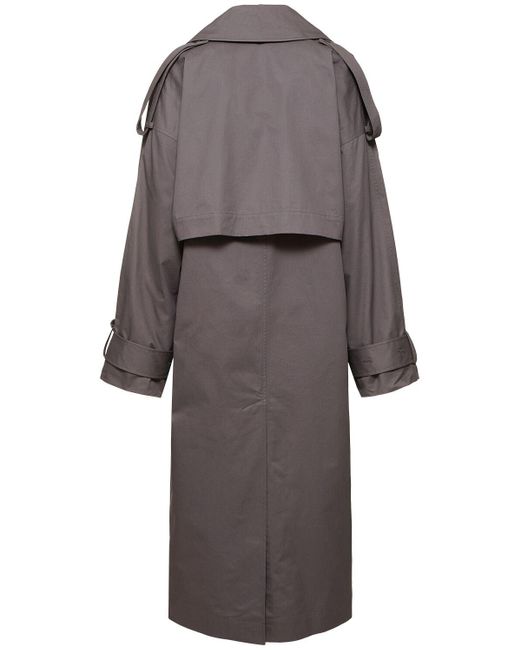 Trench-coat en coton atom Axel Arigato en coloris Gray
