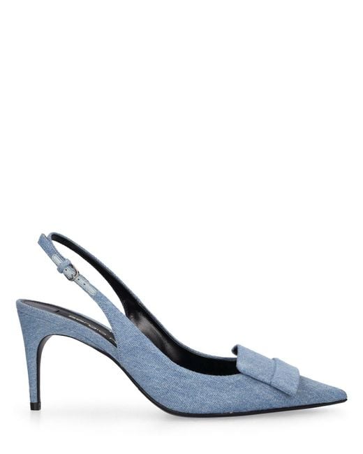 Zapatos destalonados de 75mm Sergio Rossi de color Blue