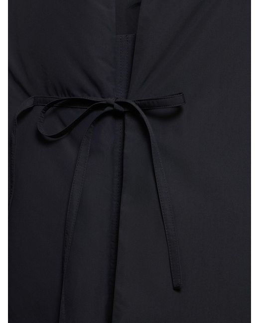 Jil Sander Black Water-Repellent Tech Kimono Down Jacket