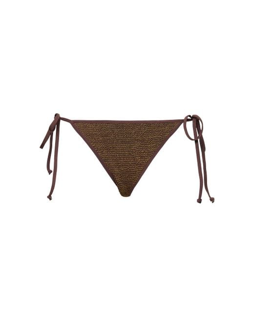 Slip bikini triangolari anisha di Bondeye in Brown