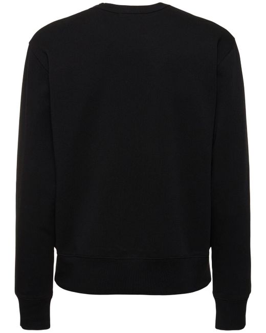 Acne Black Fairah Cotton Sweatshirt for men