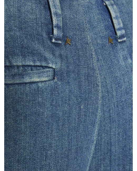 Jeans anchos de denim de algodón Golden Goose Deluxe Brand de color Blue
