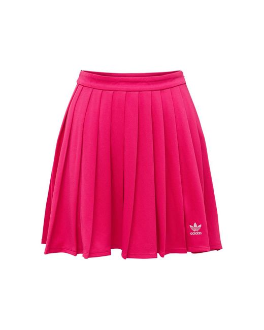 adidas Originals Recycled Tech Pleated Skirt in Pink | Lyst