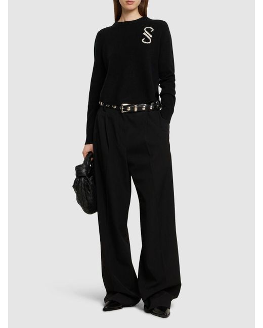 Maglione in cashmere jacquard stella di Proenza Schouler in Black