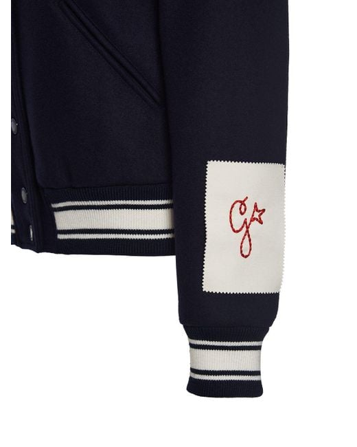 Golden Goose Deluxe Brand Golden ウールボンバージャケット Blue