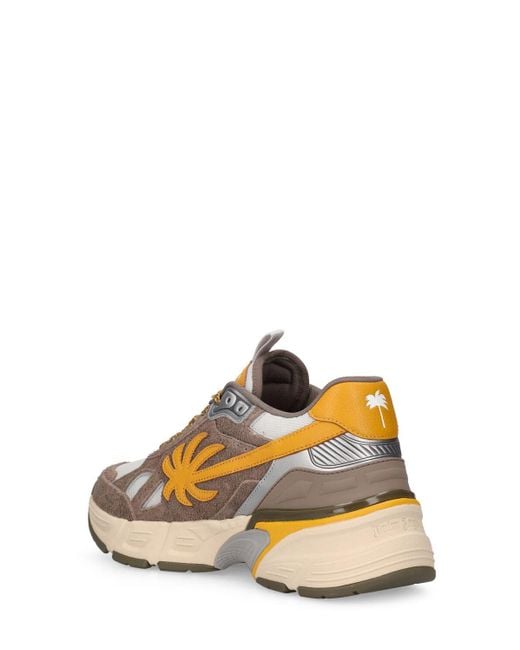 Sneakers the palm runner in pelle di Palm Angels in Multicolor da Uomo
