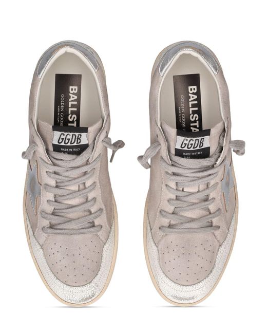 Golden Goose Deluxe Brand White Lvr Exclusive Ballstar Suede Sneakers