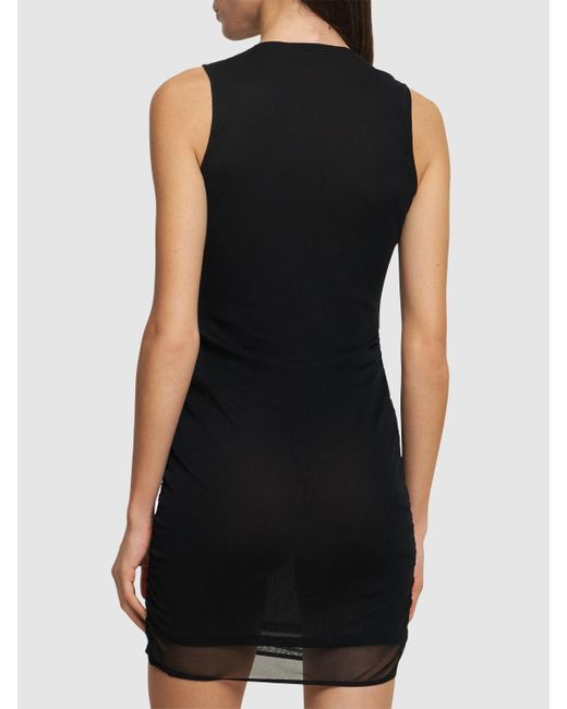 Vestido de nylon Saint Laurent de color Black