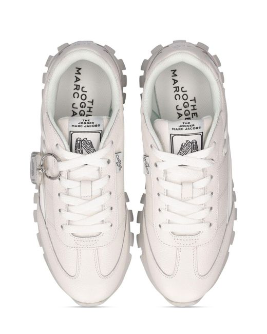 Marc Jacobs White 'The Leather Jogger' Sneakers