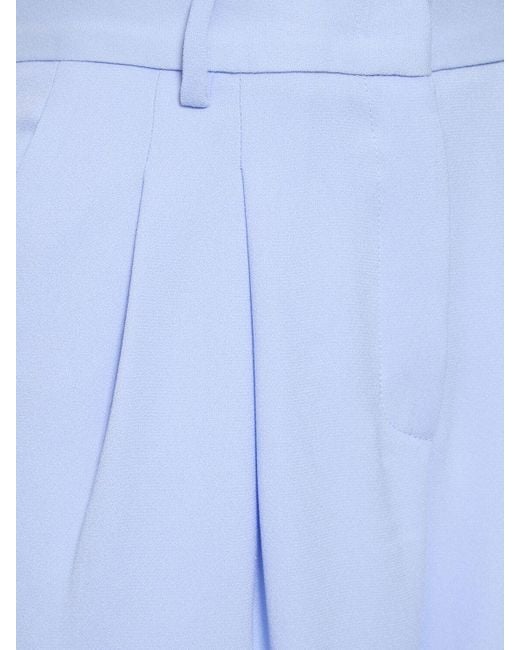 Pantalon long en satin technique nathalie ANDAMANE en coloris Blue