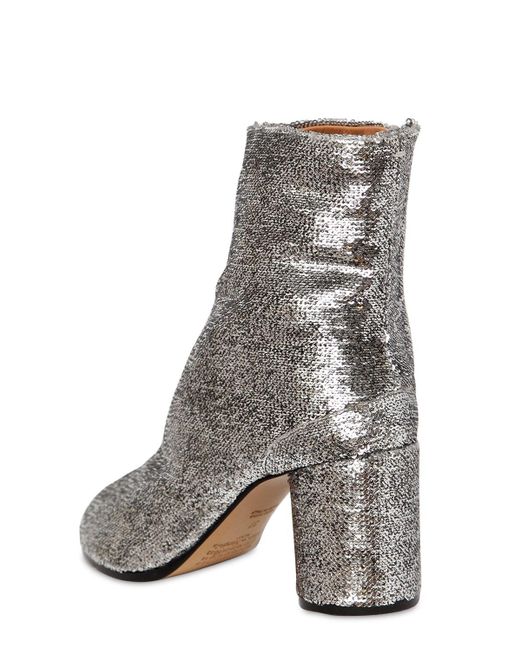 maison margiela paillettes ankle boots