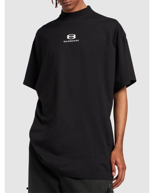 T-shirt en jersey de coton vintage Balenciaga pour homme en coloris Black
