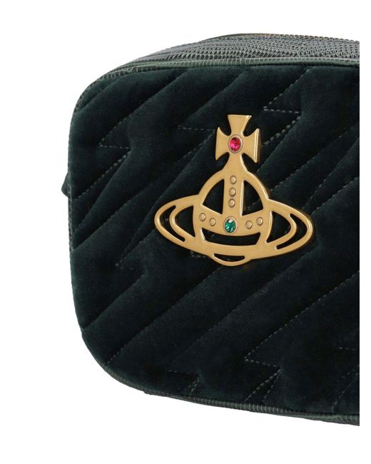 Vivienne Westwood Anna Velvet Camera Bag in Black Lyst
