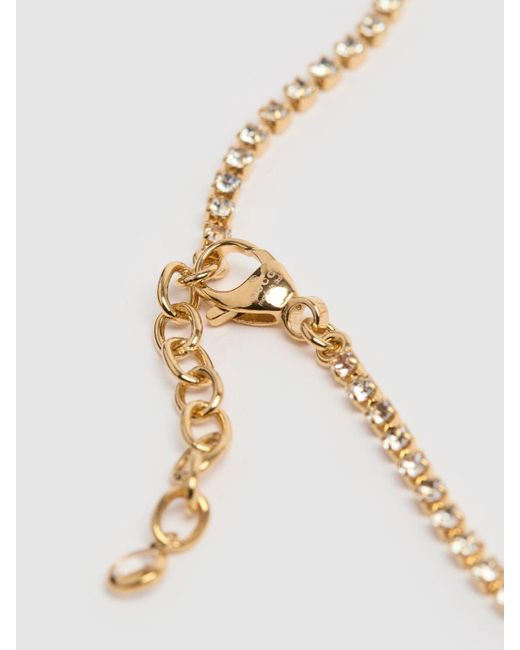 Gucci Metallic Blondie Embellished Brass Necklace