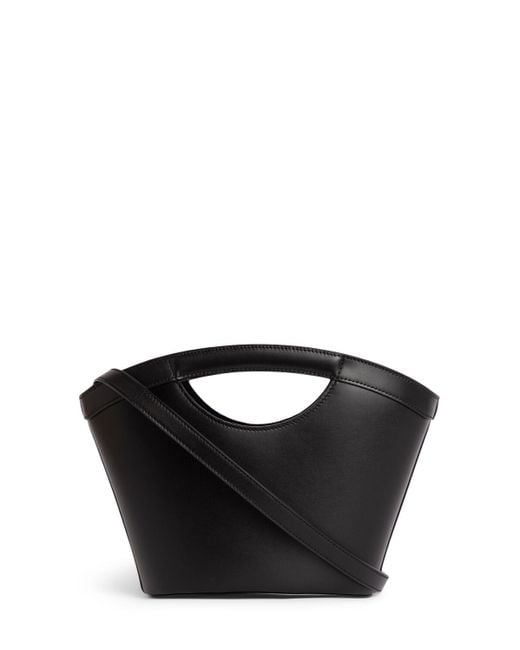 Saint Laurent Black Mini Celia Leather Tote Bag