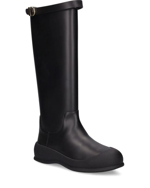 Bally Black 30Mm Clyve Tall Leather Boots