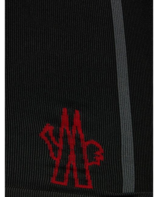 Moncler ナイロンブレンドベースレイヤーtシャツ Black