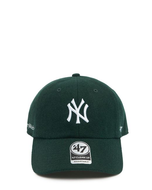 Sporty & Rich Yankees Serif Wool Hat in Green | Lyst Canada
