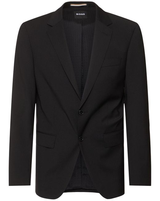 メンズ Boss Huge ウールブレザー Black