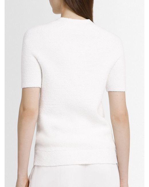 Totême  ラグランスリーブ テリー編みニットtシャツ White