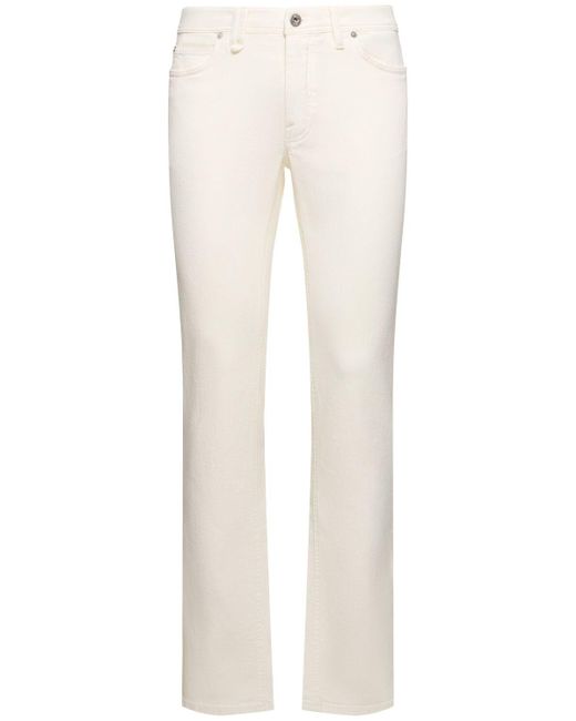 Brioni Jeans Aus Stretch-baumwolldenim "meribel" in White für Herren