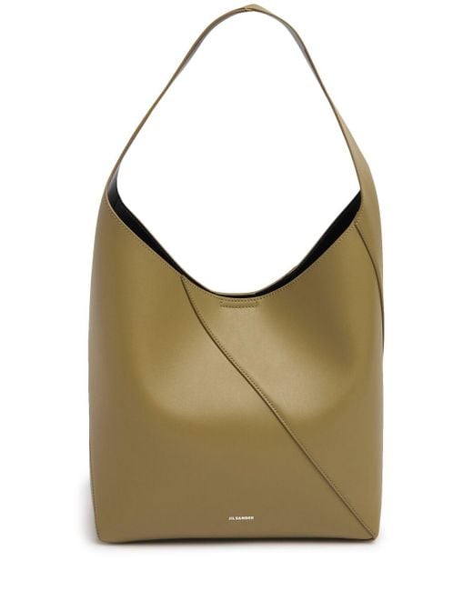 Jil Sander Green Medium Vertigo Smooth Leather Bag Unique