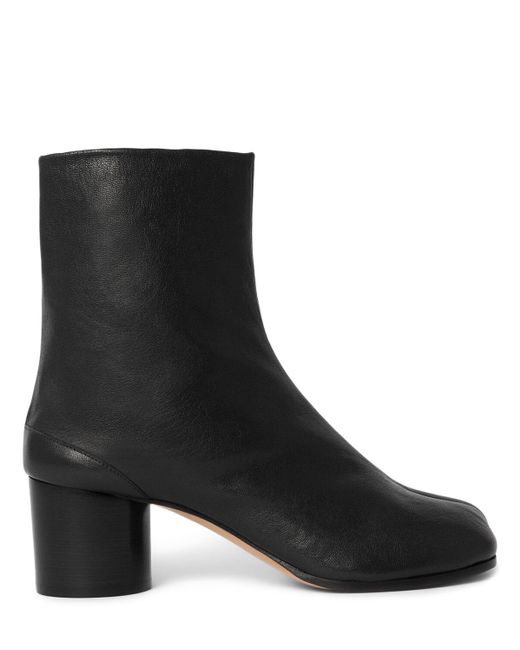Maison Margiela Black 60mm Tabi Leather Ankle Boots