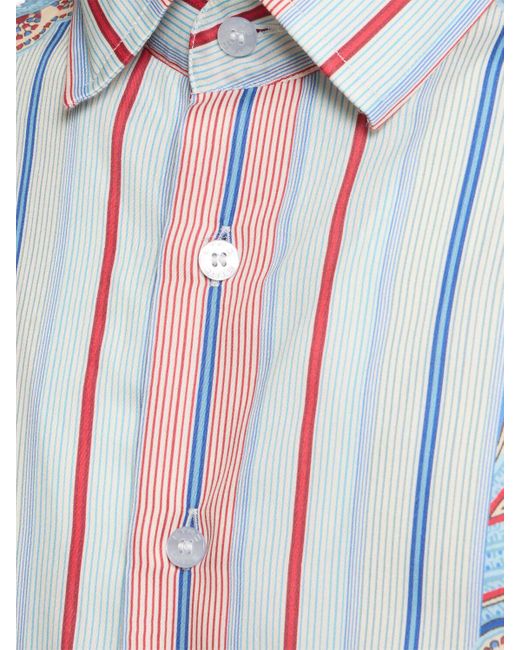 Etro Herren Bedrucktes Baumwollhemd in Blue für Herren