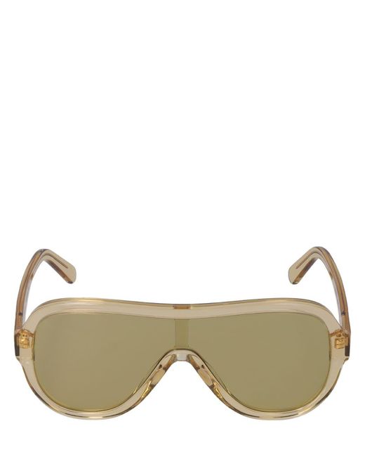 Zimmermann Green Coaster Mask Acetate Sunglasses