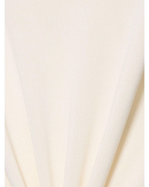 Crop top en viscose drapée Philosophy Di Lorenzo Serafini en coloris White