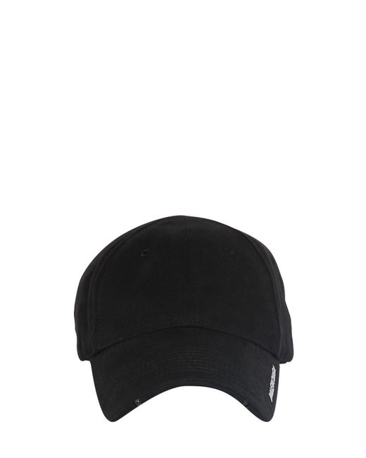 Balenciaga Black Led Light Cotton Cap for men