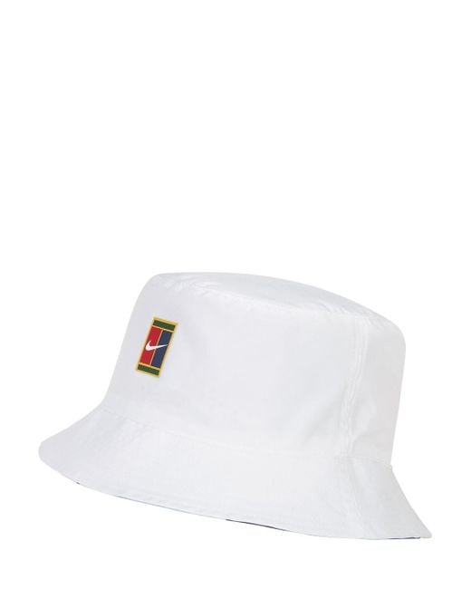 Nike White Court Printed Tennis Bucket Hat