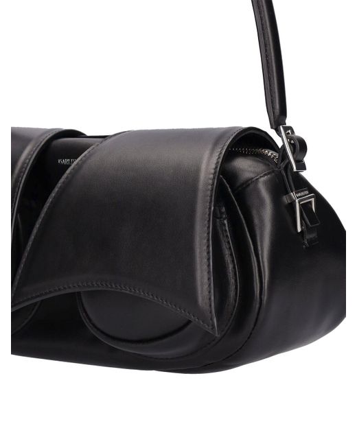16Arlington Black Kikka Leather Shoulder Bag