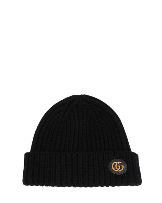Gucci ウール&カシミアキャップ Black