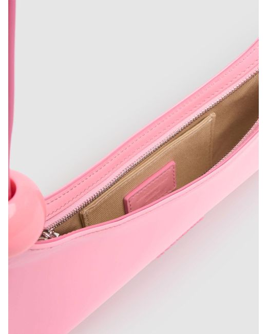 Jacquemus Le Bisou Perle レザーショルダーバッグ Pink
