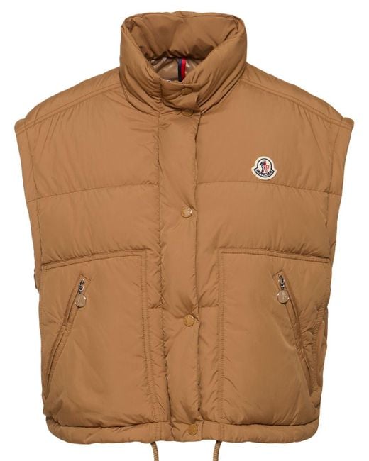 Moncler Brown Selle Nylon Down Jacket