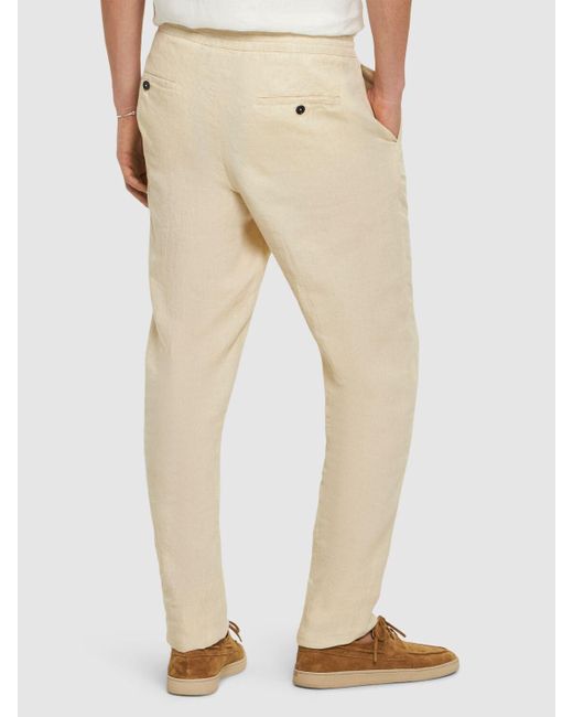 Pantalon en lin pur Zegna pour homme en coloris Natural
