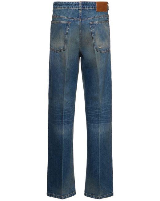 Jeans rectos lavados Victoria Beckham de color Blue