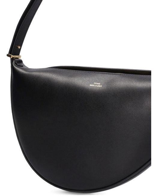 Totême  Black Scoop Palmellata Leather Shoulder Bag