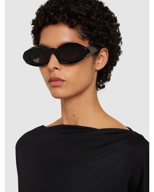 Gafas de sol de acetato negro Marni de color Black
