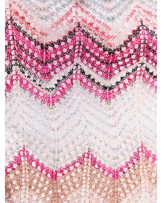 Missoni Pink Chevron Crochet Bikini
