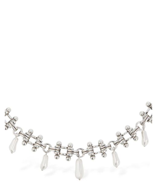 Isabel Marant White Charming Collar Necklace