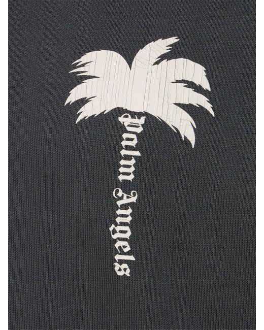 Sweat-shirt en coton à capuche the palm Palm Angels pour homme en coloris Black