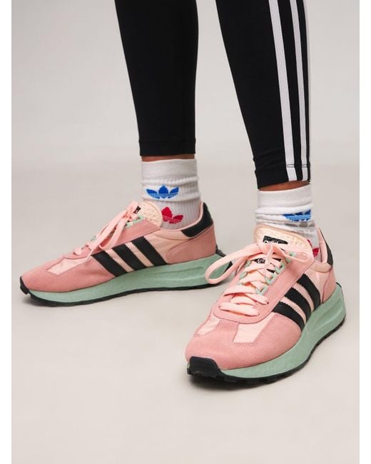 adidas Originals Retropy E5 Sneakers in Pink | Lyst