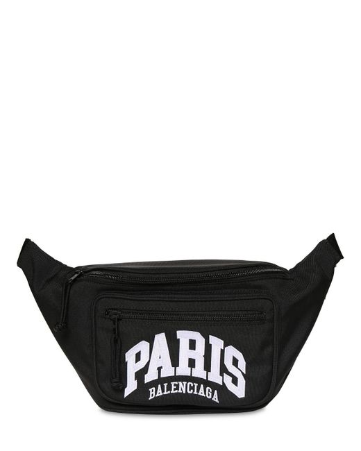 Balenciaga 合成繊維 Paris ナイロンベルトバッグ カラー: ブラック メンズ - Lyst