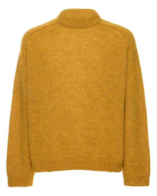 A.P.C. Yellow Blend Knit Sweater for men