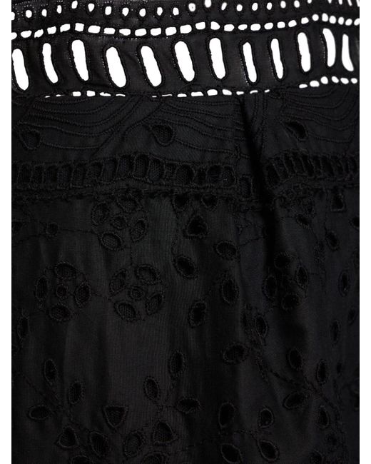 Ermanno Scervino ハイウエストレースショートパンツ Black