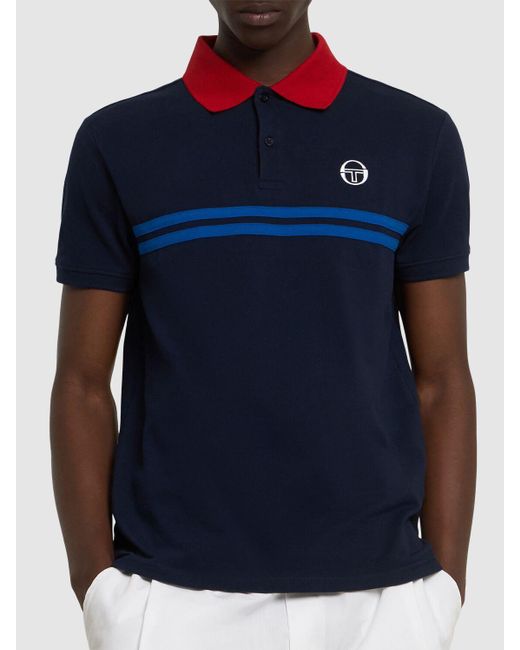 Hombre Polo De Algodón Sergio Tacchini de hombre de color Blue