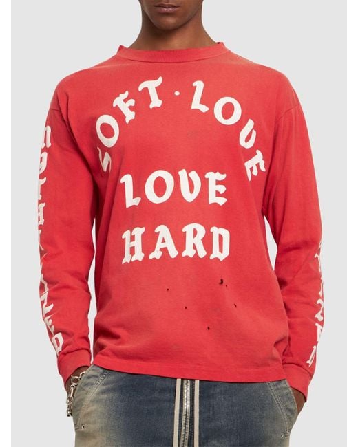 Saint Michael Red Saint Mx6 Soft Love Cotton T-shirt for men