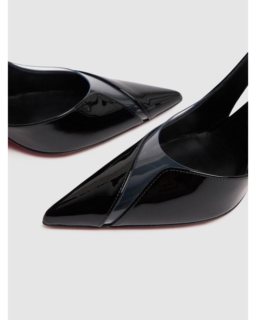 Christian Louboutin Black Damen 80Mm Hohe Pumps Aus Pvc Und Lackleder „Posticha“